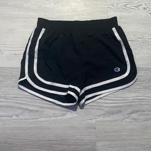 Cute black champion shorts athletic wear